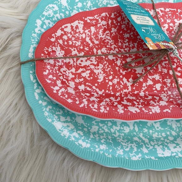 The Pioneer Woman Country Splatter Melamine Oval Platter Set - Picture 5 of 6